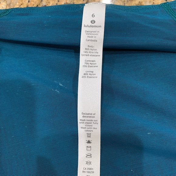 Lululemon - Define Jacket Full Mesh - Size 6 - Slim fit - Emerald - Picture 8 of 9